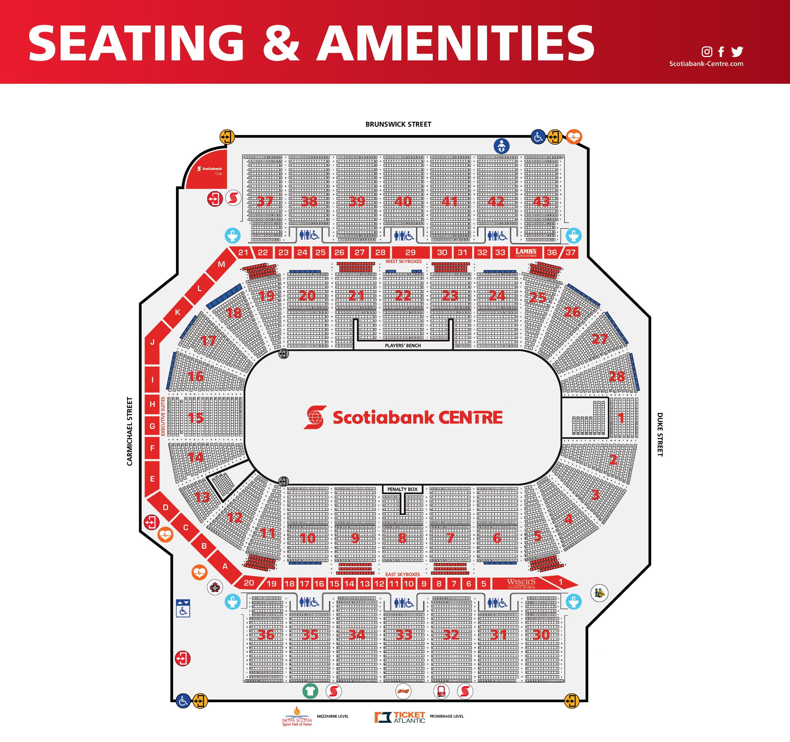 Ub Center For The Arts Detailed Seating Chart